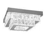 Lustre Plafon Cristal de LED Sobrepor 30x30cm Brilhante 8993