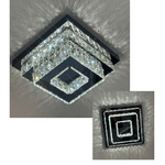 Lustre Plafon Cristal de LED Sobrepor 30x30cm Brilhante 8993