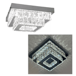 Lustre Plafon Cristal de LED Sobrepor 30x30cm Brilhante 8993