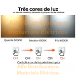 Plafon redondo 24w Led Estrelado Tcc Ajustavel 3 temperaturas Young Bivolt