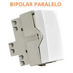 Modulo Interruptor Bipolar Linha Sleek Branco Margirius