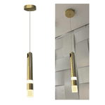 Pendente Tudo Moderno Led 7w Dourado lluz 3200K Amarela CD230591D
