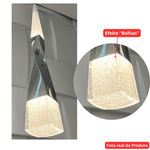 Pendente Luminária Moderno Cromado Prata 7w Luz Amarela 3000k DCD02141