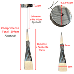 Pendente Luminária Moderno Cromado Prata 7w Luz Amarela 3000k DCD02141
