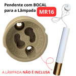 Pendente Piazzi Tubo Cilíndrico Modermo com Detalhe em Dourado 40cmX6cm - Marca AstraLED