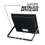 Refletor Slim RGB com luzes Coloridas controle remoto IP66 - Marca Avant 