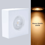 Mini Spot Plafon de Sobrepor Quadrado Branco 5w Marca - Brlux