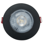 Spot Preto Led De Embutir Redondo 5w Bivolt Avant