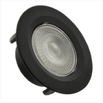 Spot Preto Led De Embutir Redondo 5w Bivolt Avant