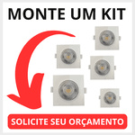 SPOT EMBUTIR LED 5W QUADRADO BRANCO BIVOLT