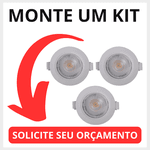 SPOT EMBUTIR LED 5W REDONDO BRANCO BIVOLT