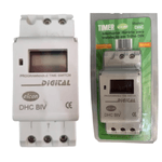Timer Temporizador Digital Dhc-16a Para Trilho Din 20 Posição ON e OFF - Elcon 