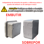 Quadro Distribuição de Sobrepor em Parede para Disjuntores Din Force Line