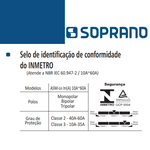 Disjuntor Nema Preto 3P Tripolar Marca Soprano