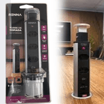 Torre de Tomadas com 3 Tomadas para Mesa e Mármores Embutir -Marca RENNA Original