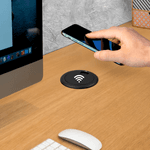 Torre de Tomada com Uma Tomada + USB A / C e com o Carregamento Por Indução Renna