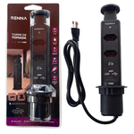 Torre De Tomada Com 2 Tomadas 10a/20a + 2 USB tipo A/C Retratil Embutir Mesa Marca- RENNA