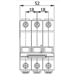 Disjuntor Din Mini Tripolar 3ka Curva C Marca Soprano