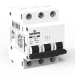 Disjuntor Din Mini Tripolar 3ka Curva C Marca Soprano