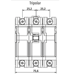 Disjuntor Nema Preto 3P Tripolar Marca Soprano