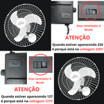 Ventilador De Parede Premium 60cm Bivolt Venti-delta