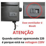 VENTILADOR DE teto 360º 60CM PRETO BIVOLT VENTI-DELTA