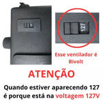 VENTILADOR DE teto 360º 60CM PRETO BIVOLT VENTI-DELTA