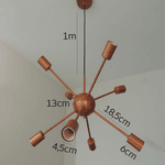 Lustre Pendente Sputnik Para 8 Lâmpadas