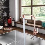 Torneira Cozinha de Mesa Bica Móvel 1/4 Rose Gold RG F71 Lorenzetti 7111104