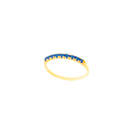 Anel Feminino Aparador em Ouro 18k com Safiras
