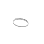 Anel Feminino Aparador em Ouro Branco 18k com Diamantes