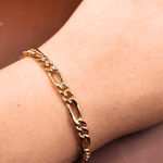 Pulseira Elo 3x1 em Ouro 18k 