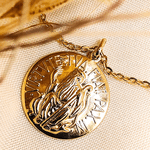 Pingente São Bento 3x3cm Grande em Ouro 18k
