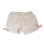Conjunto Blusa Rosa Melancia e Short Branco Kiki e Mily