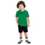 Conjunto camiseta verde San Francisco e bermuda preta Fakini 