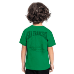 Conjunto camiseta verde San Francisco e bermuda preta Fakini 