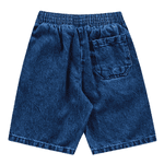 Conjunto camiseta azul marinho e bermuda jeans Fakini 