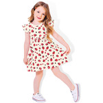 Vestido off white joaninhas Fakini