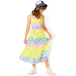 Vestido midi neon floral Fakini Playground