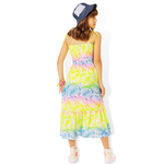 Vestido midi neon floral Fakini Playground