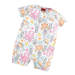 Romper bebê branco fundo do mar Kyly