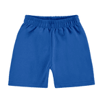Conjunto bebê regata branca cachorrinho e bermuda azul Kyly