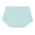 Vestido bebê corações e tapa fralda malha jacquard verde mineral Kiko Baby 