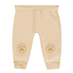 Conjunto bebê moletom caqui tigre Kiko e Kika