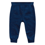 Conjunto bebê moletom azul marinho dog Kiko e Kika