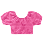 Conjunto rosa babaloo cropped e saia short Kiko e Kika 