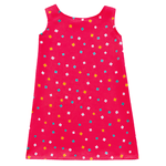 Vestido rosa neon bichinhos Kiko e Kika 
