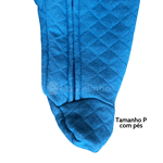 Macacão matelassê azul intenso coala Kiko Baby 