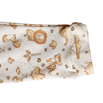 Macacão malha suedine creme safari com capuz Kiko Baby