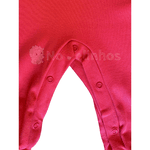 Macacão malha suedine rosa fusion floral Kiko Baby